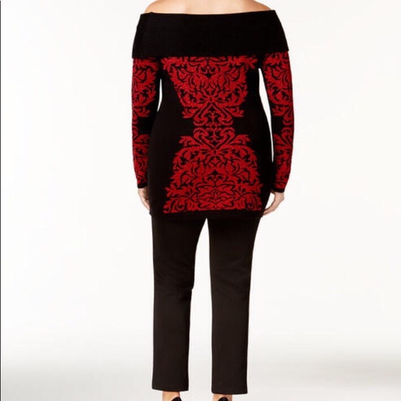 I.N.C Off-The-Shoulder Tunic Sweater - Picture 4 of 8